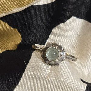 Topaz Marble Flower Ring